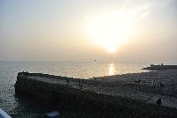 Der erste Sonnenuntergang in Brighton